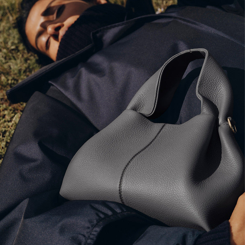 Unique Women's Lunch Box French Texture Shoulder Bags