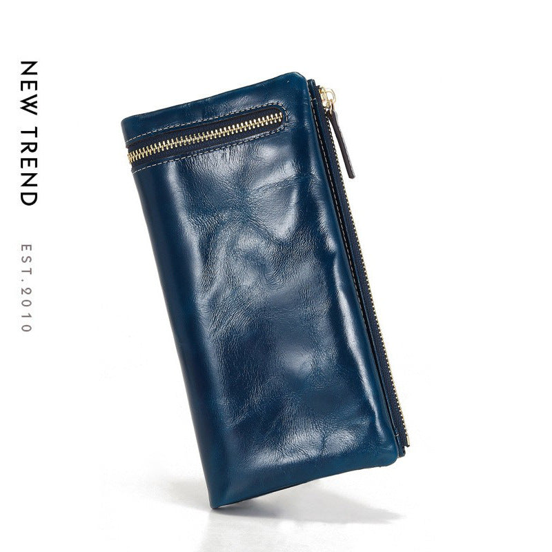 Women's Simple Long Design Exquisite Folding Ladies Wallets
