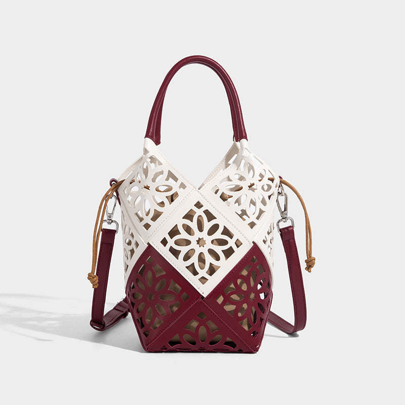 Light Luxury Handmade Hollow Niche Drawstring Handbags
