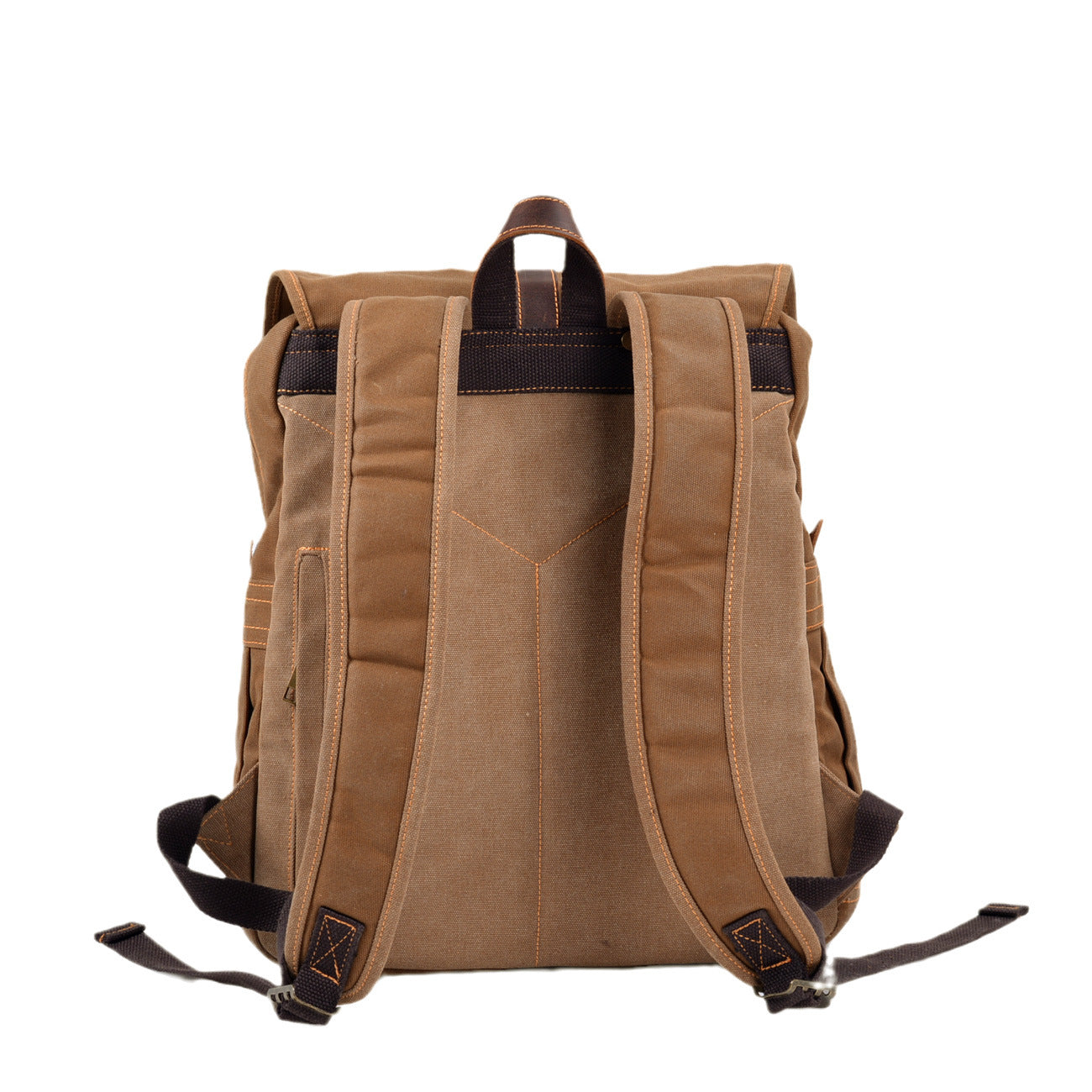 Men's Wax Canvas Camping Hiking Waterproof Rucksack Bags