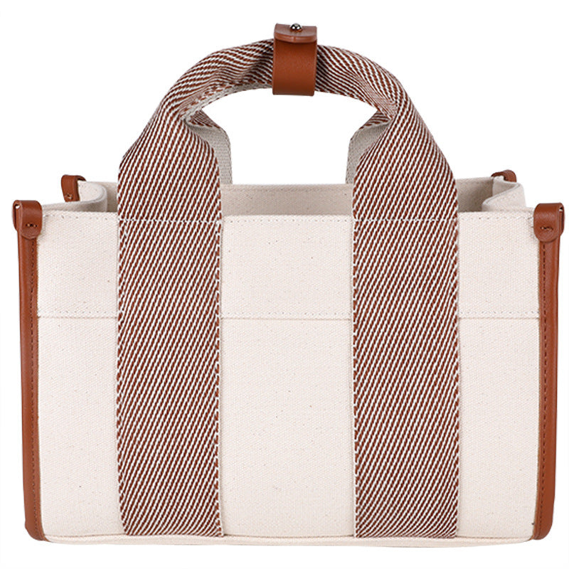 Women's Fashionable High-grade Korean Style Simple Canvas Handbags