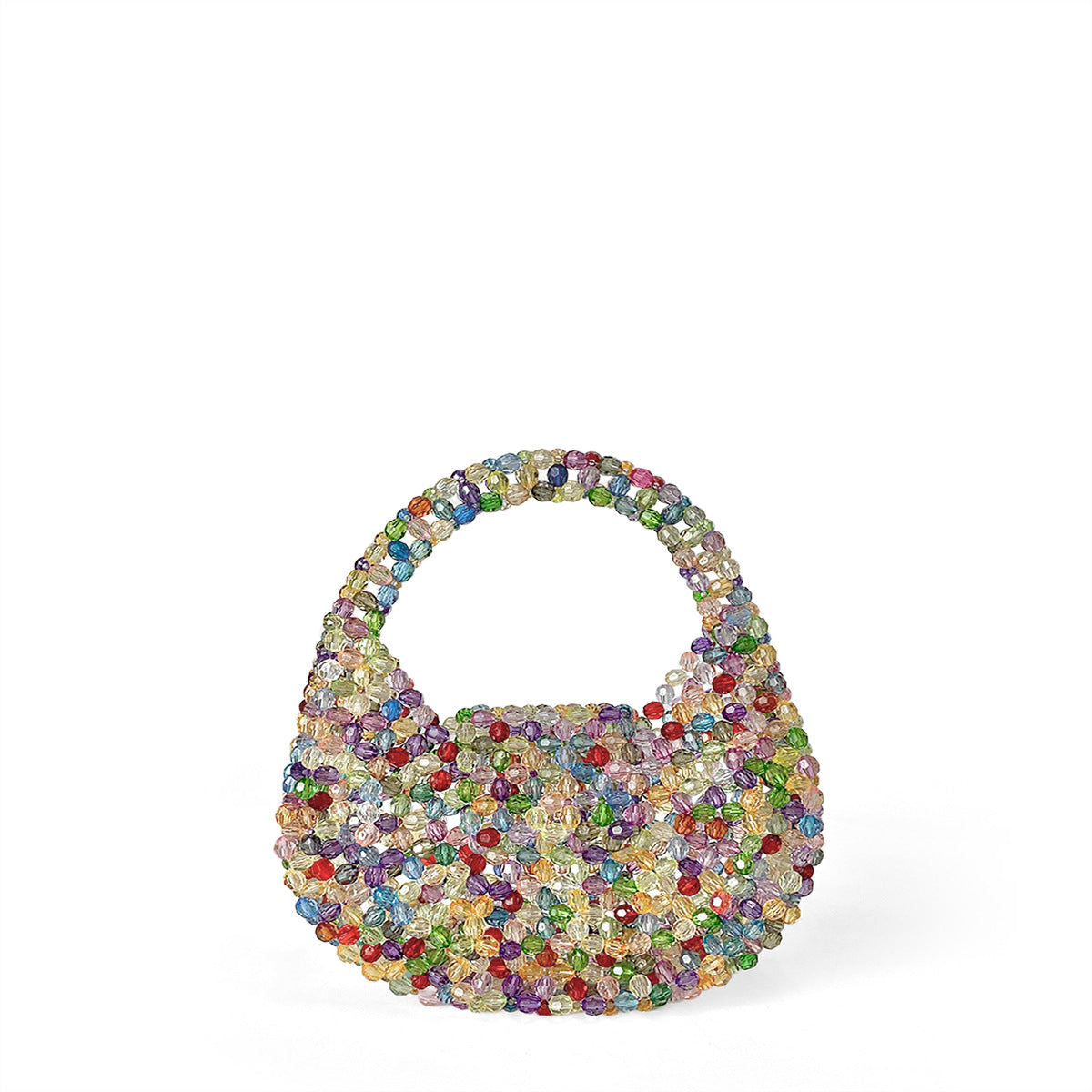 Light Luxury Advanced Texture Handmade Beaded Mini Beads Shiny Handbags