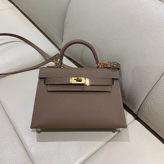 Leather Elephant Gray Kelly High-grade Gift Summer Handbags