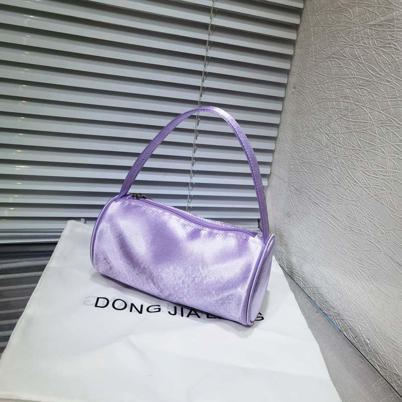 Women's Retro Handmade Satin Round Hand Holding Handbags