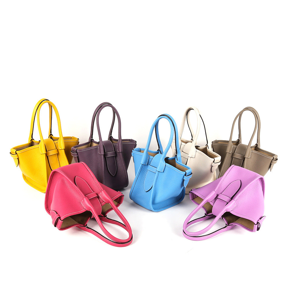 Women's Wings Style Cowhide Trapeze Size Handbags