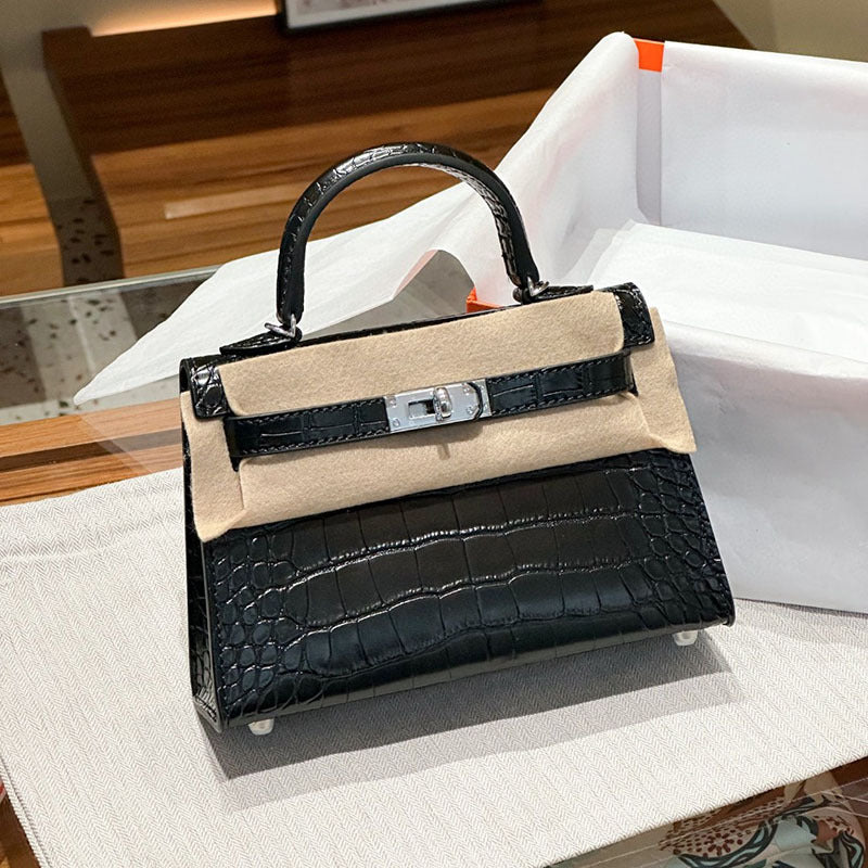 Palm Pattern Cowhide Second Generation Female Shoulder Bags