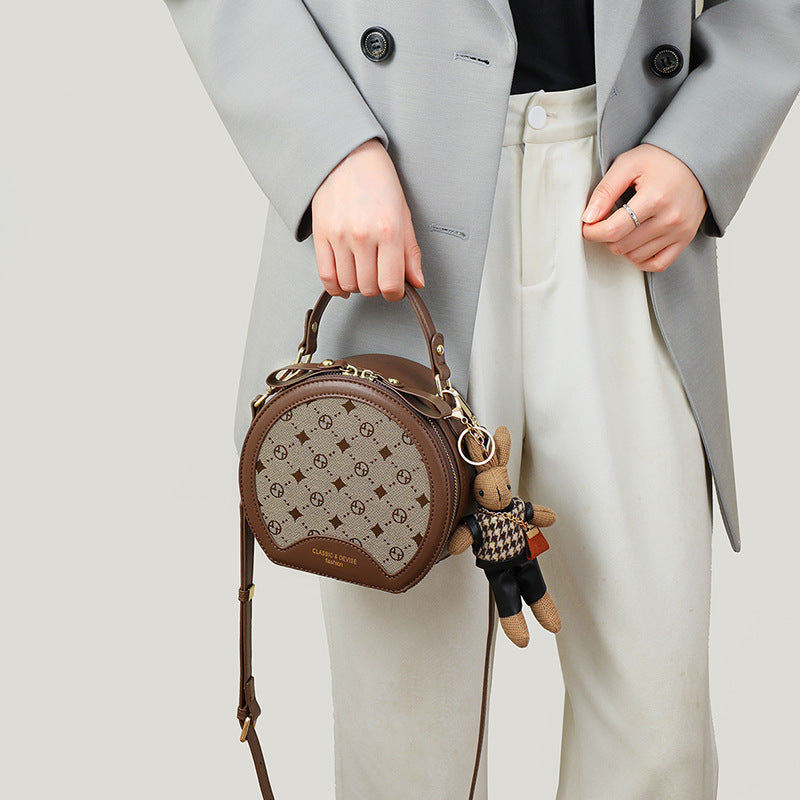 Women's Affordable Luxury Fashion High Sense Round Crossbody Bags