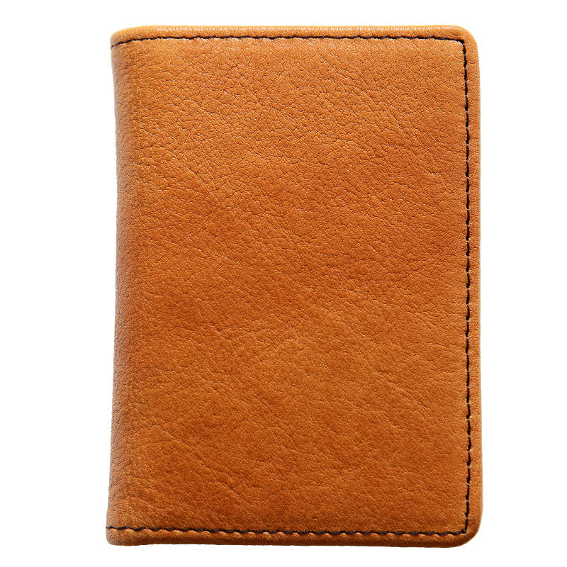 Men's Short First Layer Leather Business Clip Men's Wallets