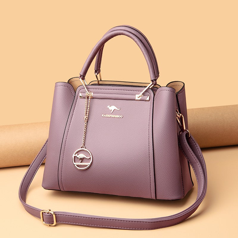 Women's Large Capacity Simple Texture Western Style Crossbody Bags