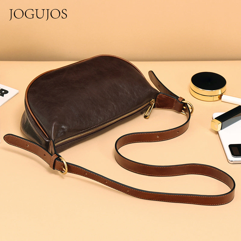 Women's High Sense Leisure Commute Retro Leather Crossbody Bags