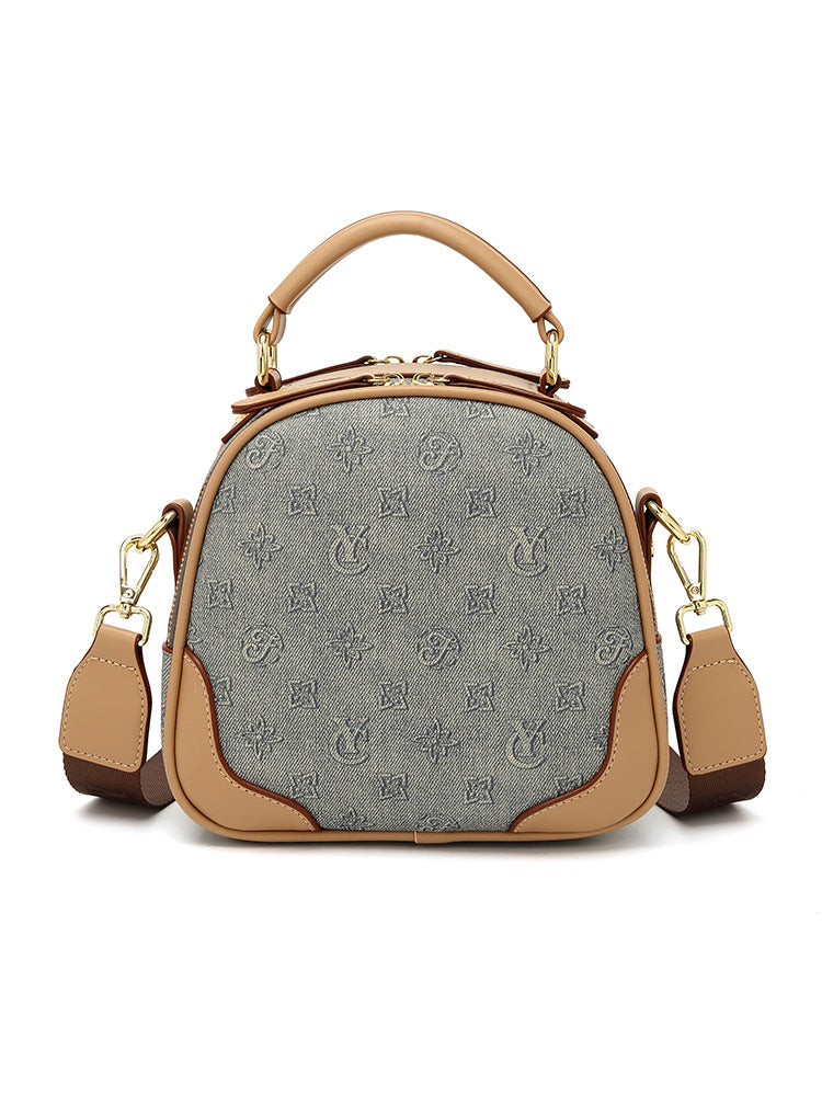 Women's Stylish Slouchy Fashionable Portable Round Shoulder Bags