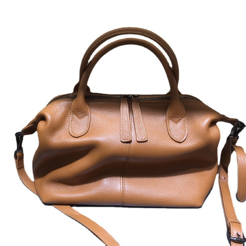 Women's First Layer Cowhide Leather Retro Style Shoulder Bags