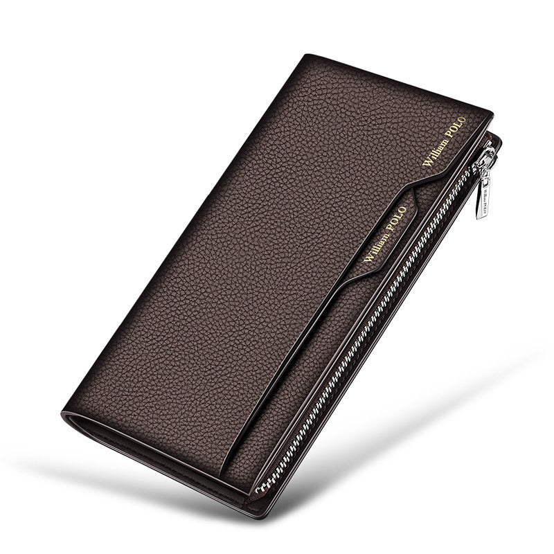 Men's Emperor Paul Real Cowhide Swiping Change Three Men's Wallets