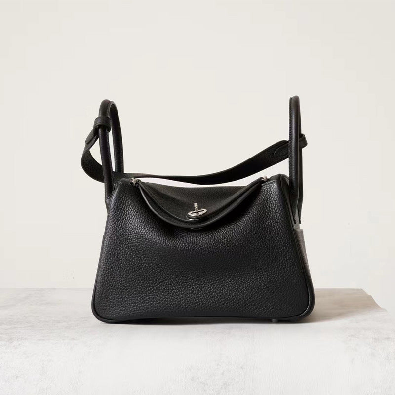 Women's Half Wax Line First Layer Cowhide Lindy Doctor Shoulder Bags