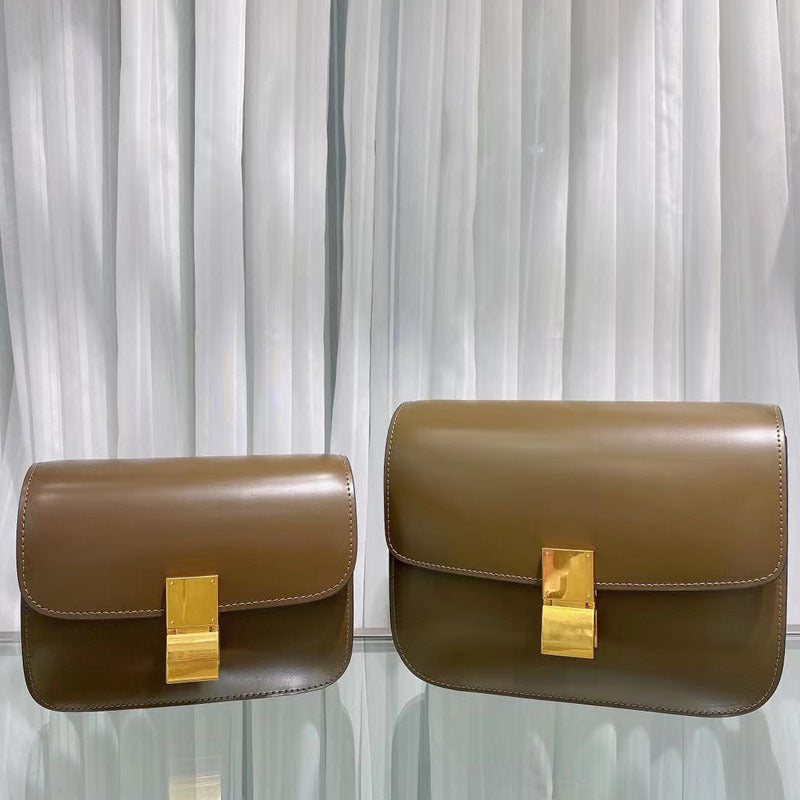 Women's With Gift Box First Layer Cowhide Crossbody Bags