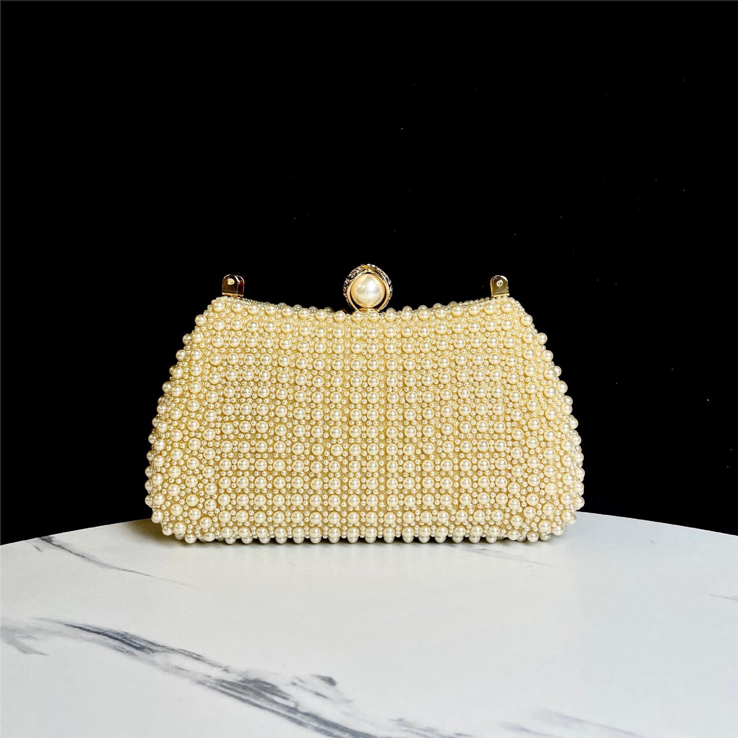 Trendy Elegant Handmade Pearl Dress Banquet Evening Bags