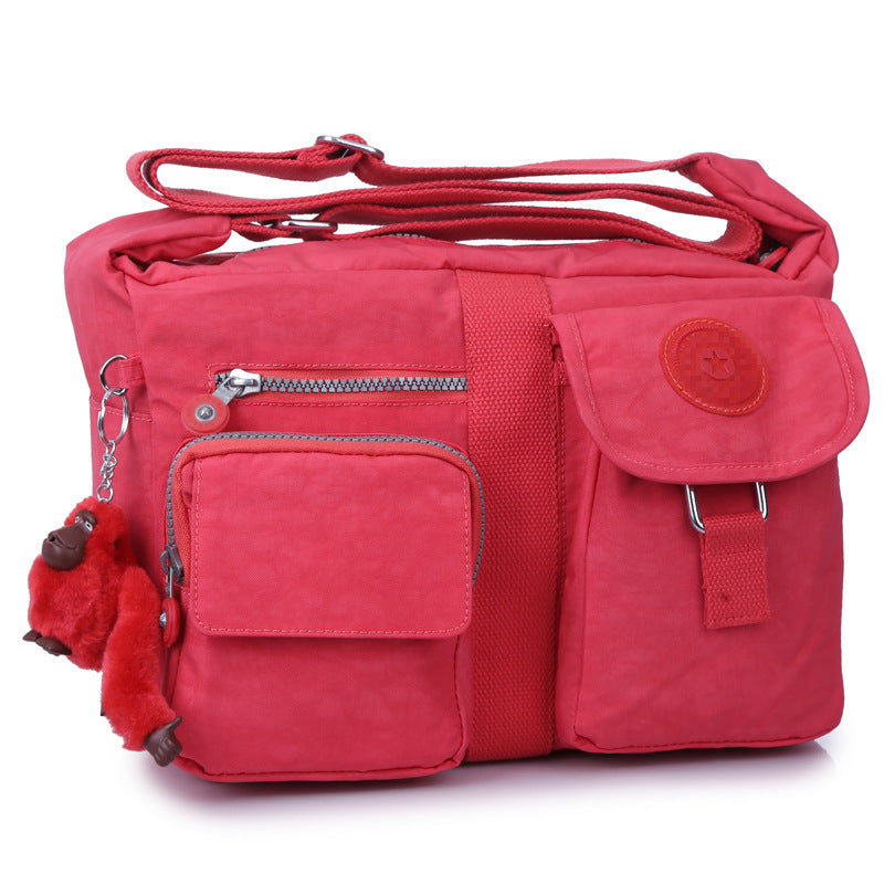 Women's Glamorous Distribution Monkey Large Nylon Crossbody Bags