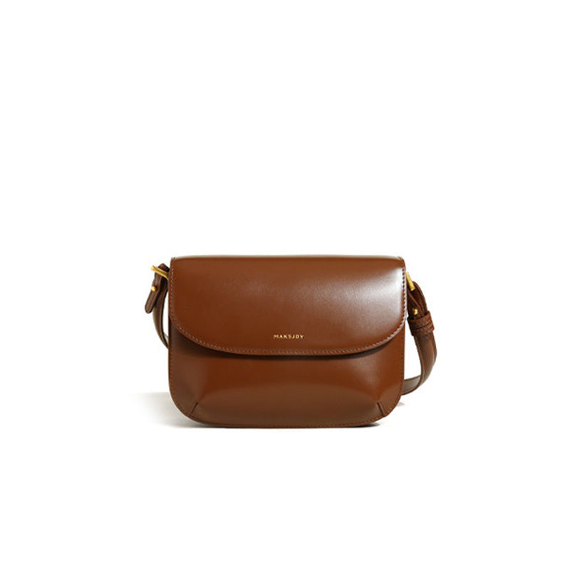 Women's Sense Underarm Cowhide Fashion File Genuine Bags