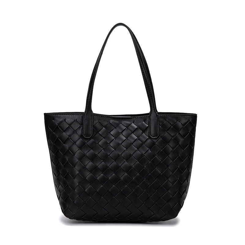 Women's Food Basket Woven Large Capacity Two-piece Handbags