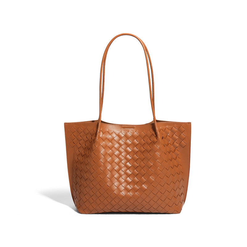Large Capacity Portable Hand-woven Retro Trendy Shoulder Bags