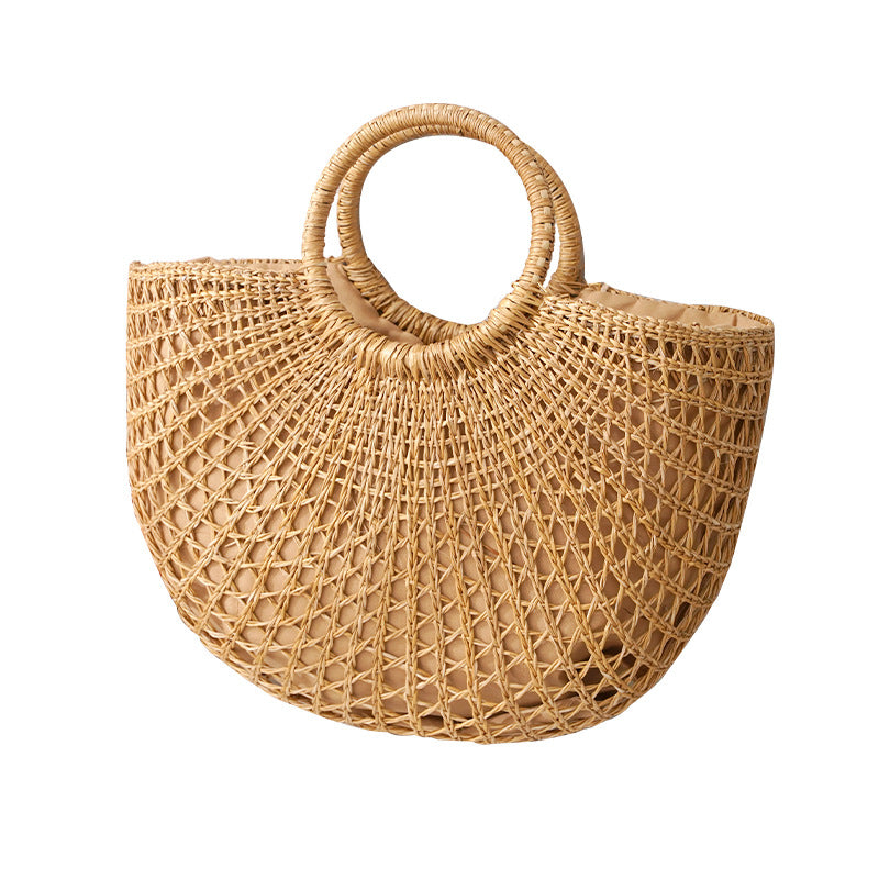 Women's Spring Seaside Summer Beach Vacation Hand-woven Shoulder Bags