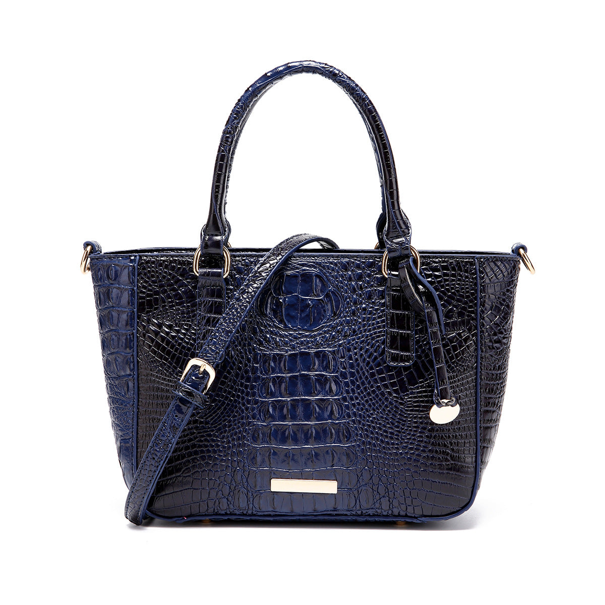 Women's Portable Underarm Vintage Brahmin Crocodile Pattern Handbags