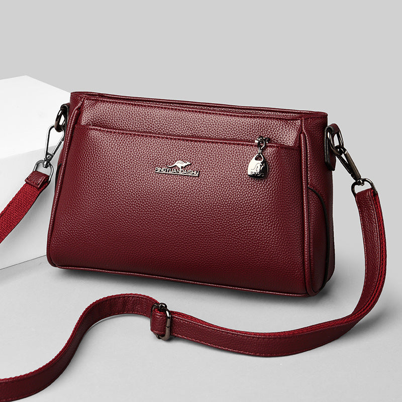 Women's Mother Soft Leather Generous Large Shoulder Bags