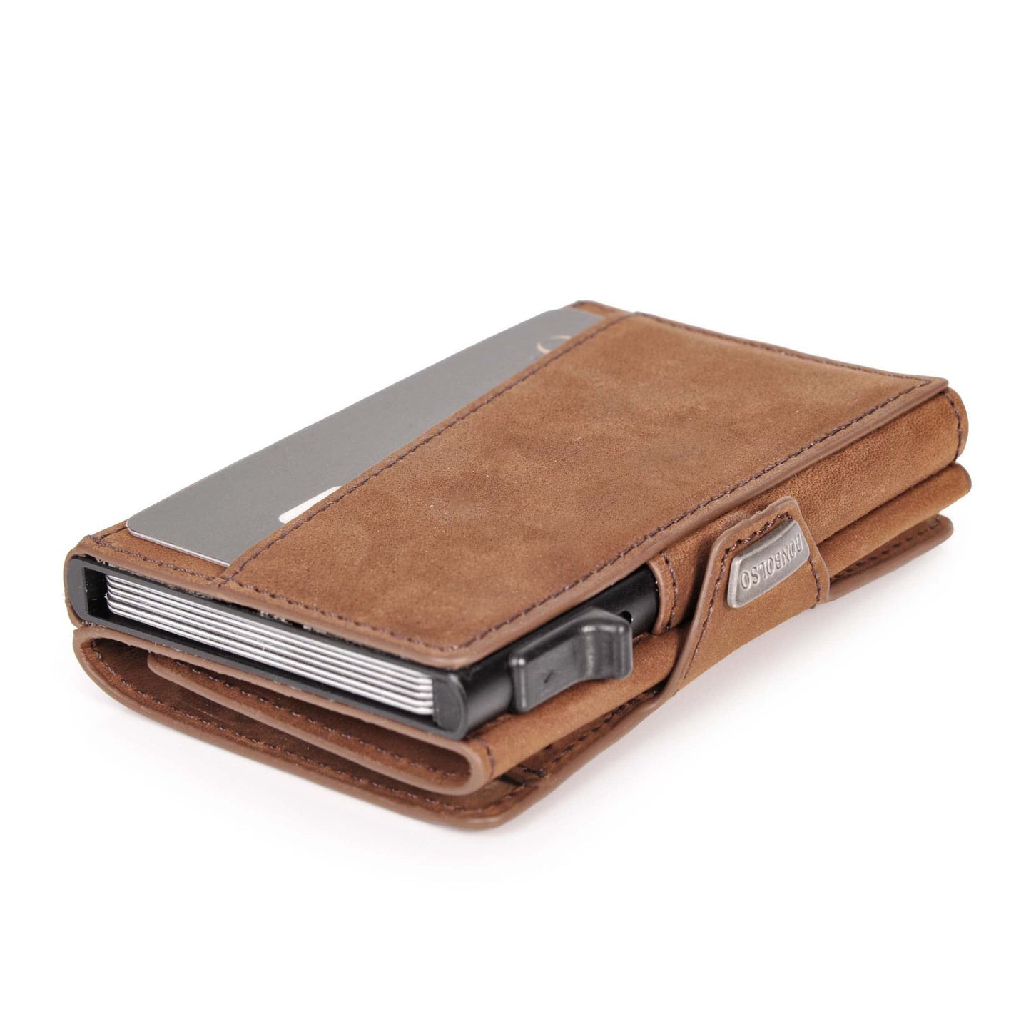 Men's Genuine Leather Crazy Horse Cowhide Multiple Slots Large Capacity Men's Wallets