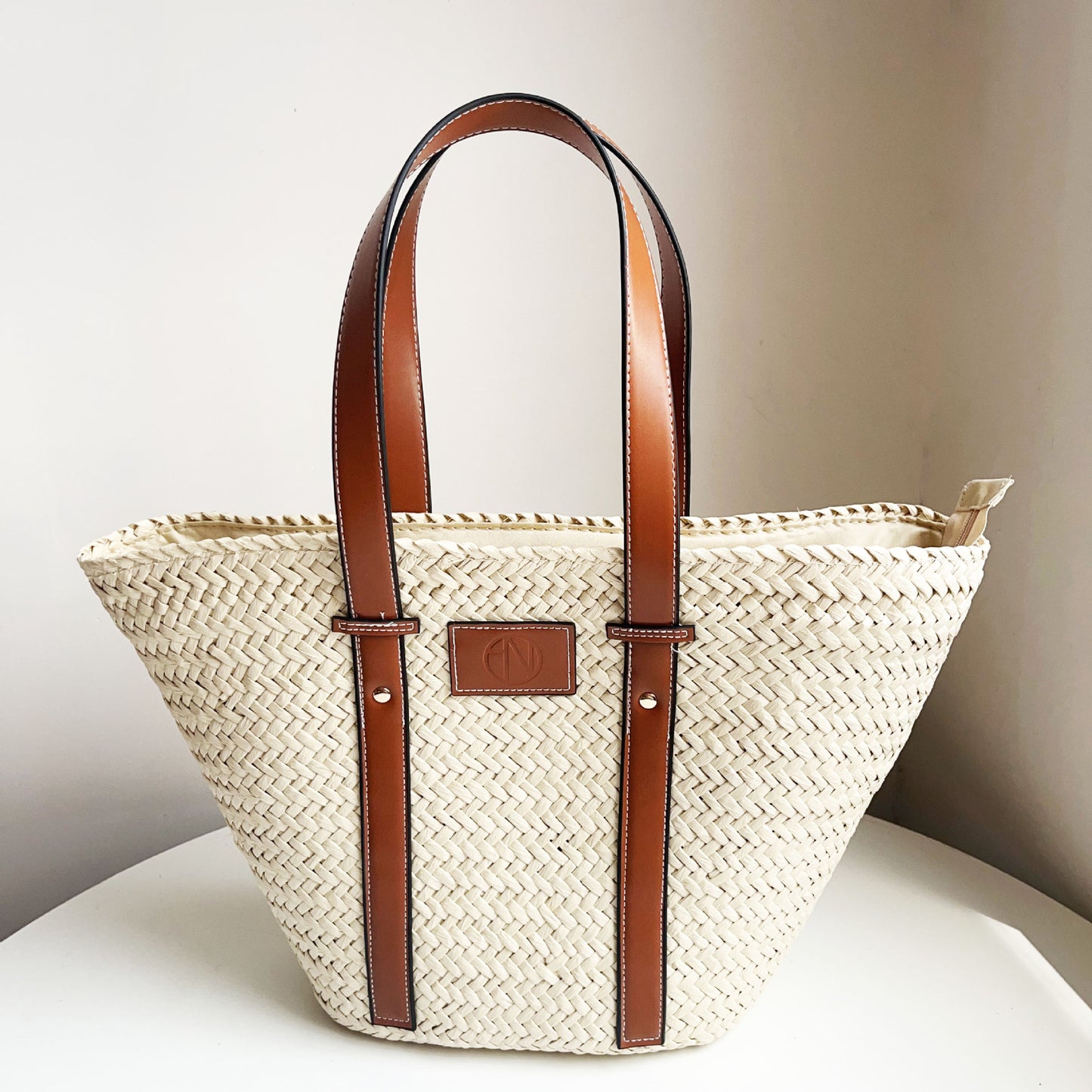 Large Capacity Straw Woven French Portable Crossbody Bags