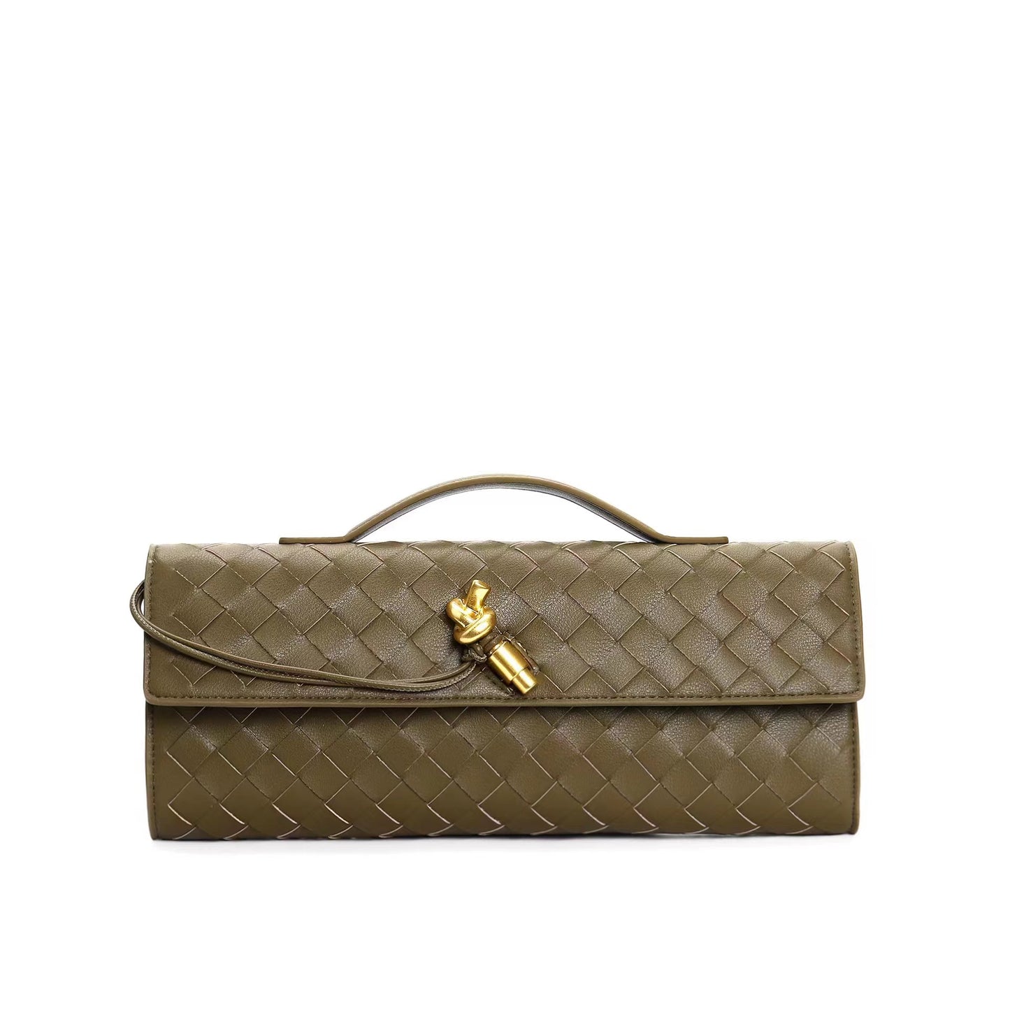 New Hand-woven Hardware High-grade Leather Underarm Crossbody Bags
