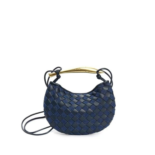 Women's Second Generation Sardine Woven Fashion Cattlehide Handbags