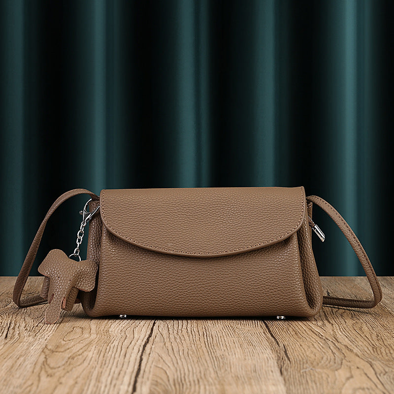 Women's Genuine Leather Soft Cowhide Cloud Pleated Shoulder Bags
