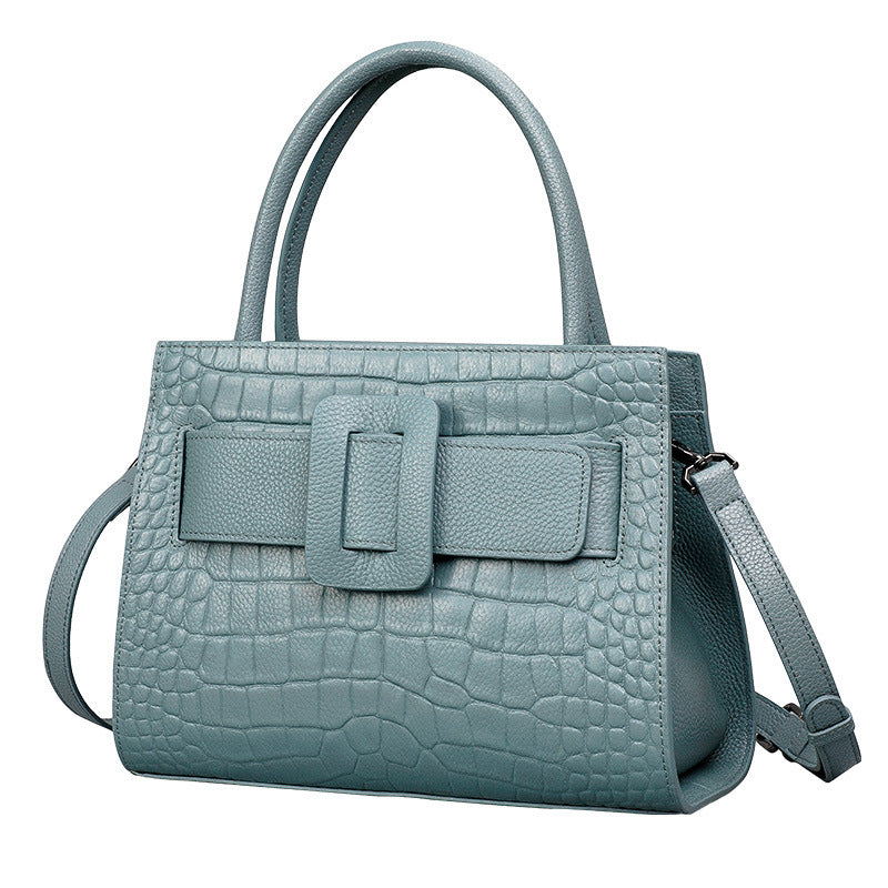 Women's Summer Leather Portable Fashion Commuter Cowhide Shoulder Bags
