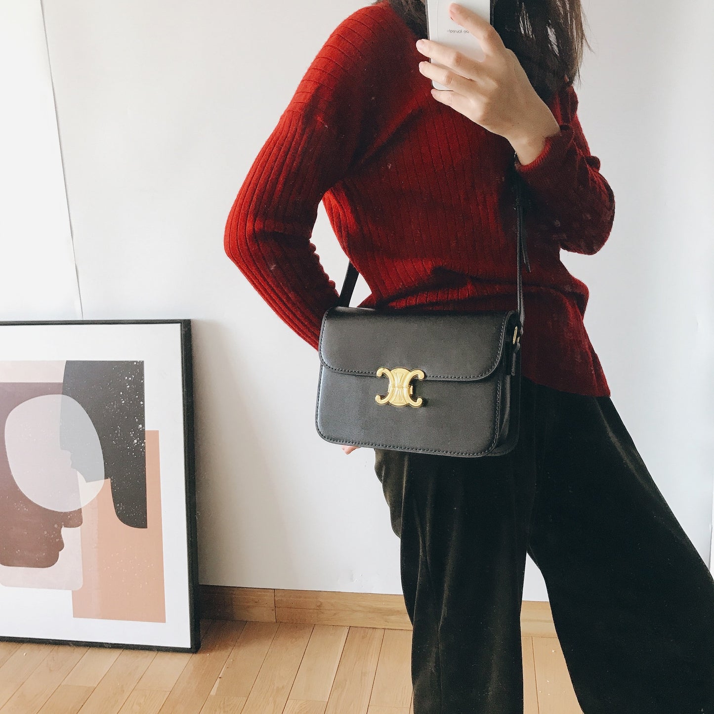Women's Arc Genuine Leather Korean Mini Crocodile Crossbody Bags