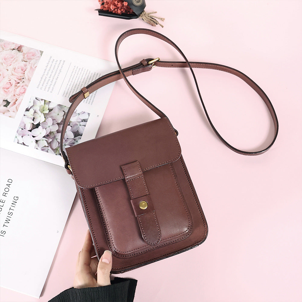 Women's Durable Leather Retro Large Capacity Crossbody Bags