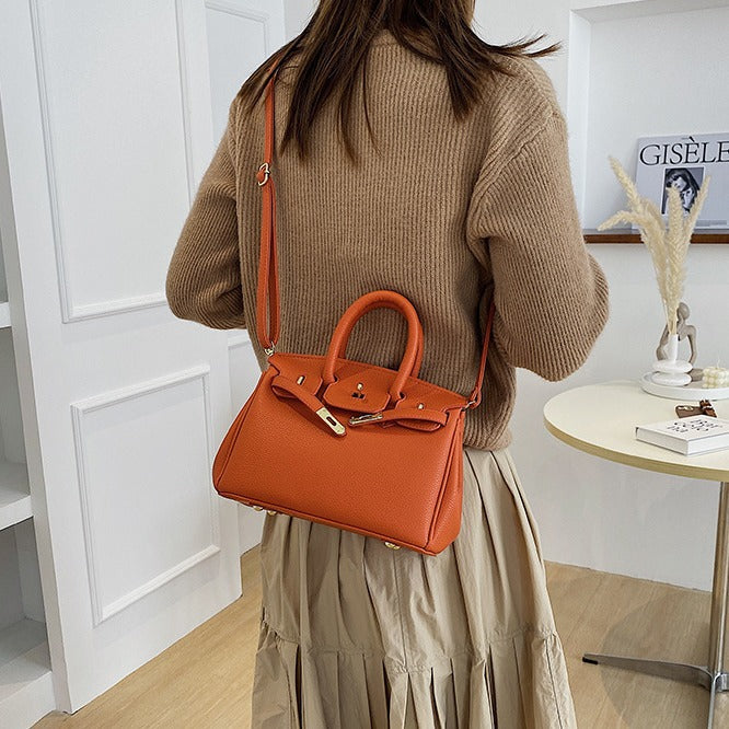 Women's High Quality Silk Scarf Lychee Pattern Handbags