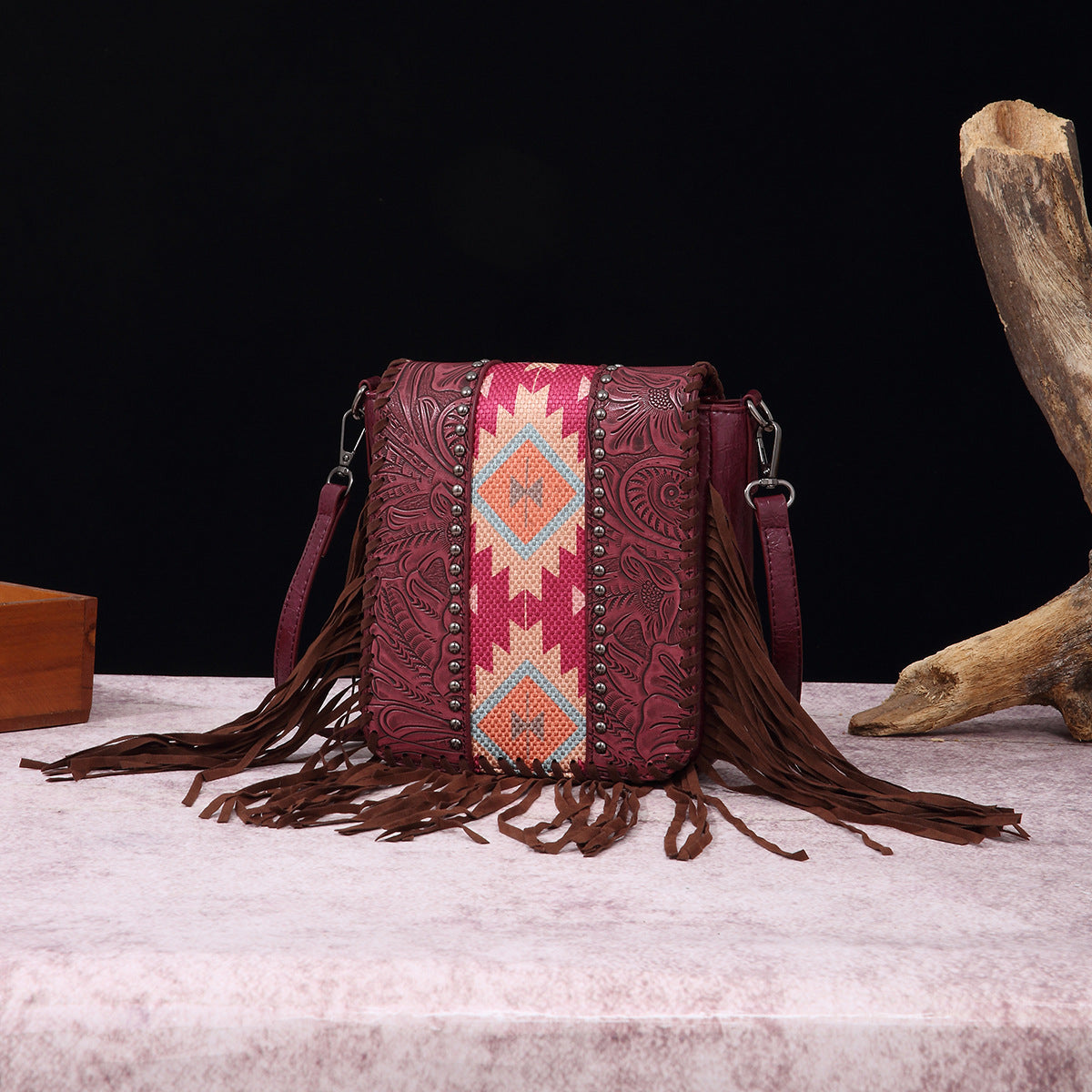 Women's Vintage Cotton Linen Printed Bohemian Style Bags