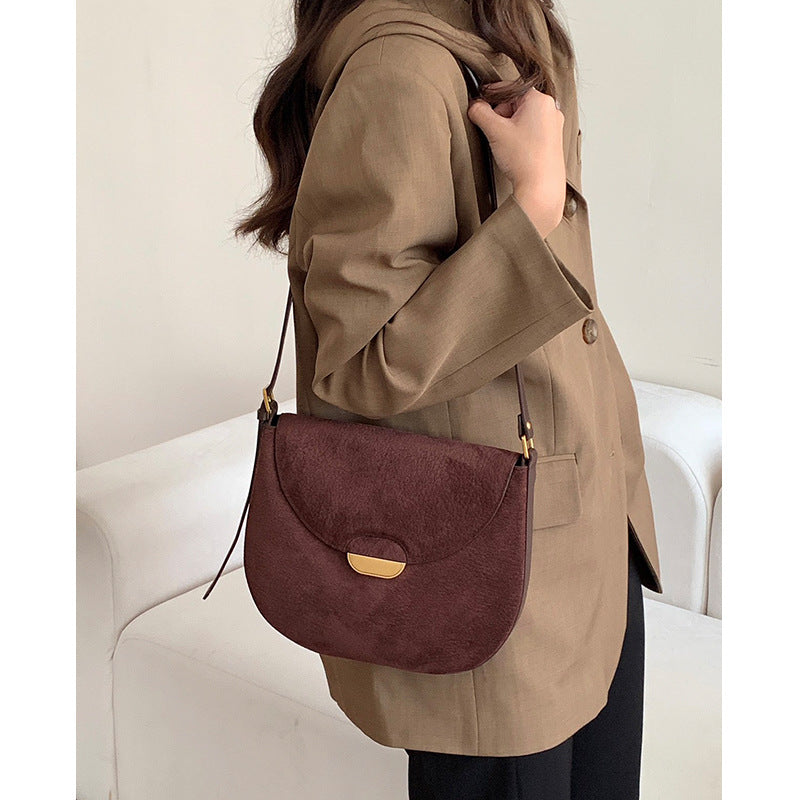 Women's Underarm Large Capacity Genuine Leather Niche Armpit Bags