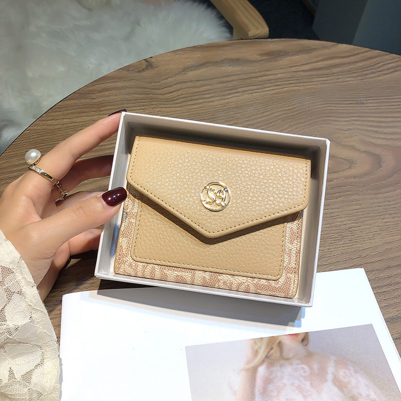 Women's Short Genuine Leather Compact One Simple Ladies Wallets
