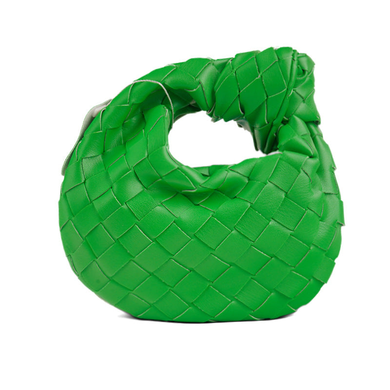Women's Spring Commuter Portable Cloud Hand-woven Underarm Armpit Bags