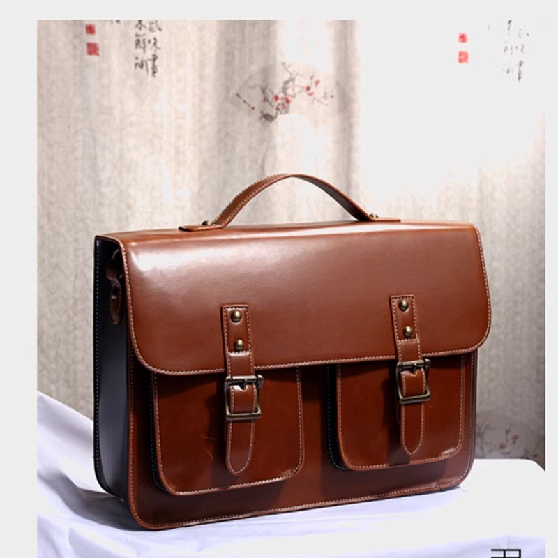 Women's & Men's & Fashion Vintage British Cambridge Business Handbags