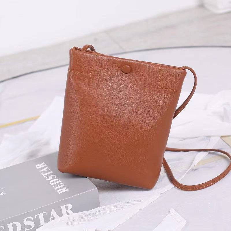 Genuine Leather Simple First Layer Cowhide Handbags