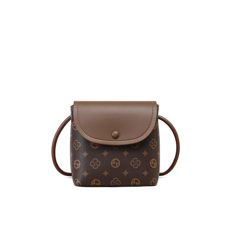 Women's Mobile Genuine Leather Single Mini Pouch Crossbody Bags