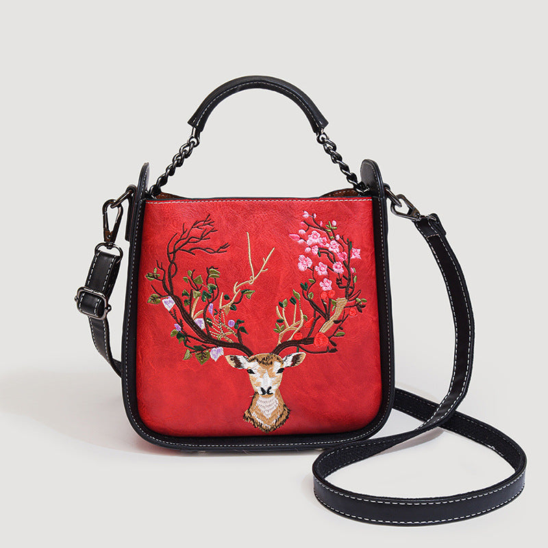 Women's Retro Chinese Style Embroidery Pattern With Crossbody Bags