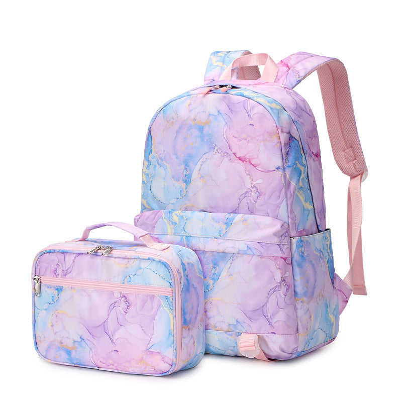 Trendy Two-piece Set Female High Printing Backpacks
