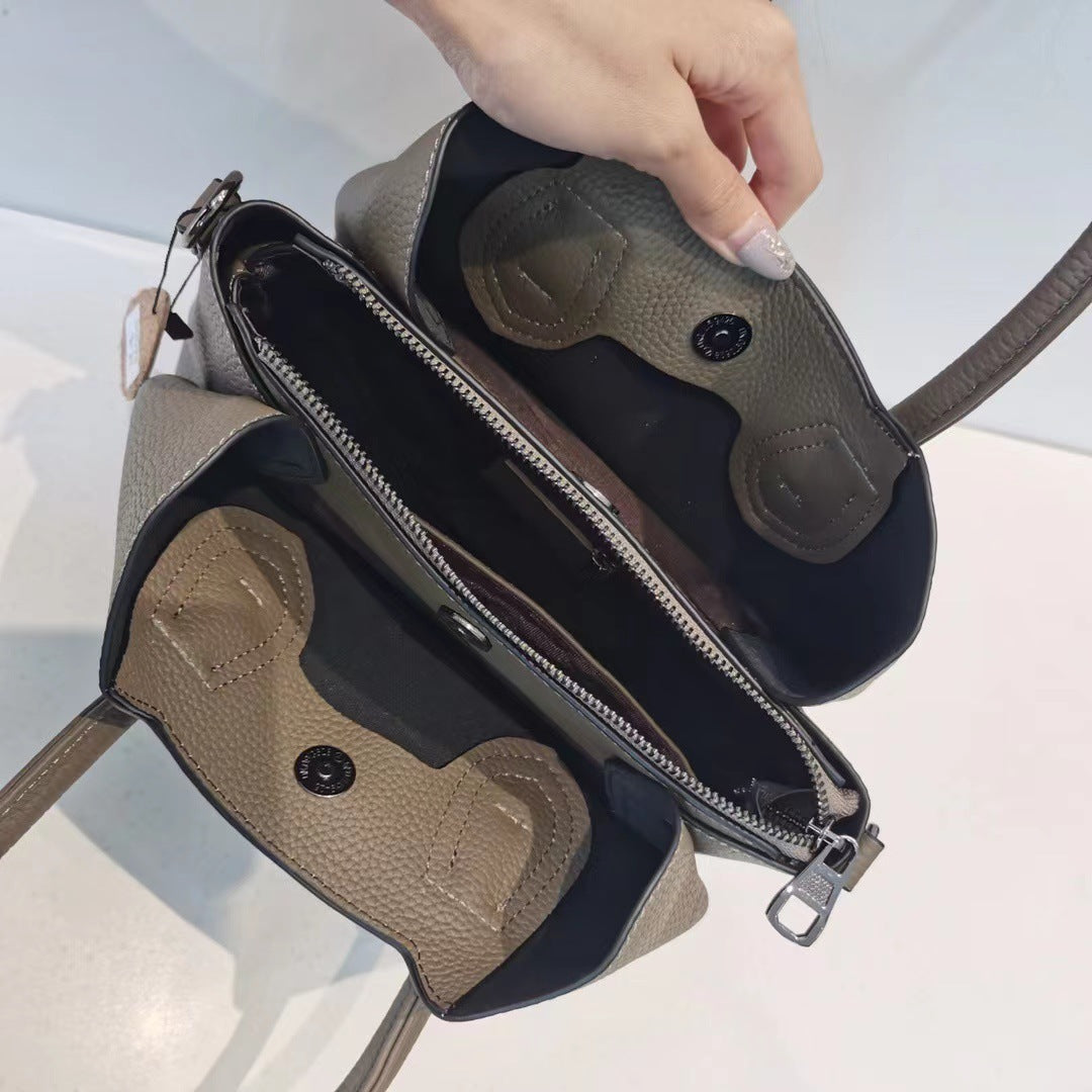 Women's Top Layer Cowhide Leather Fashion Trend Crossbody Bags