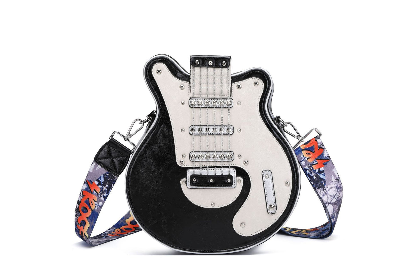 Women's Guitar Shape Handmade Personality Creative Crossbody Bags