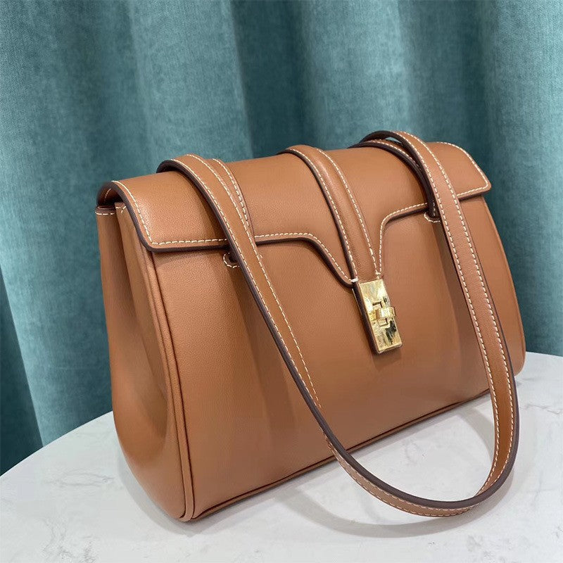 Charming Wen Kelly Cowhide Portable Underarm Bags