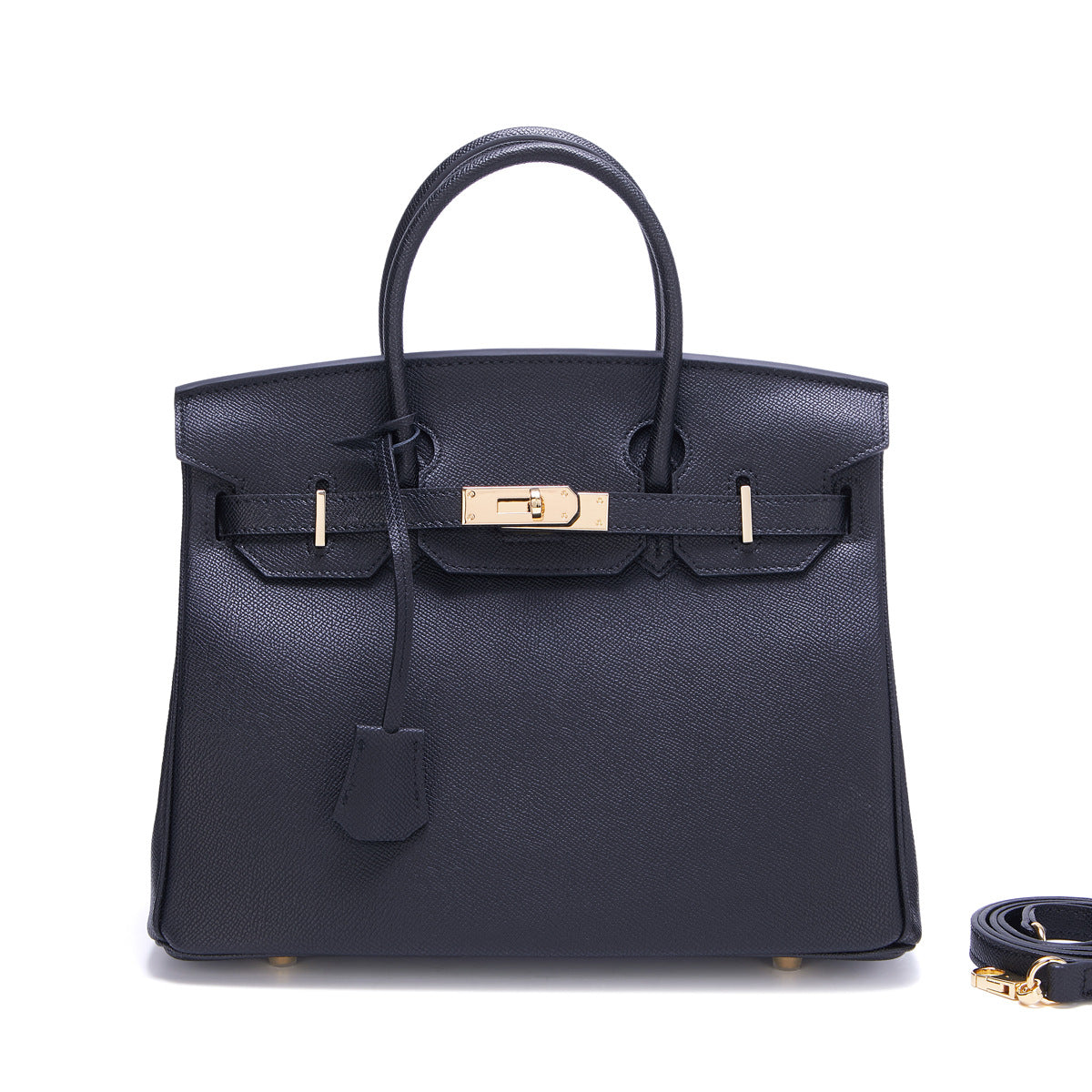 Women's Fashionable Elegant Palm Print Genuine Leather Textured Western Style Handbags
