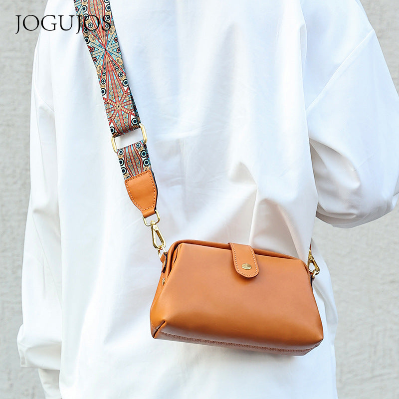 Women's Classy Classic Leather Simple Mobile Crossbody Bags